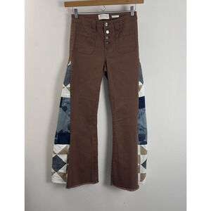 Quilted Regeneration by Celebrity Pink Women's Pant's Size 7/28 Flower Flare